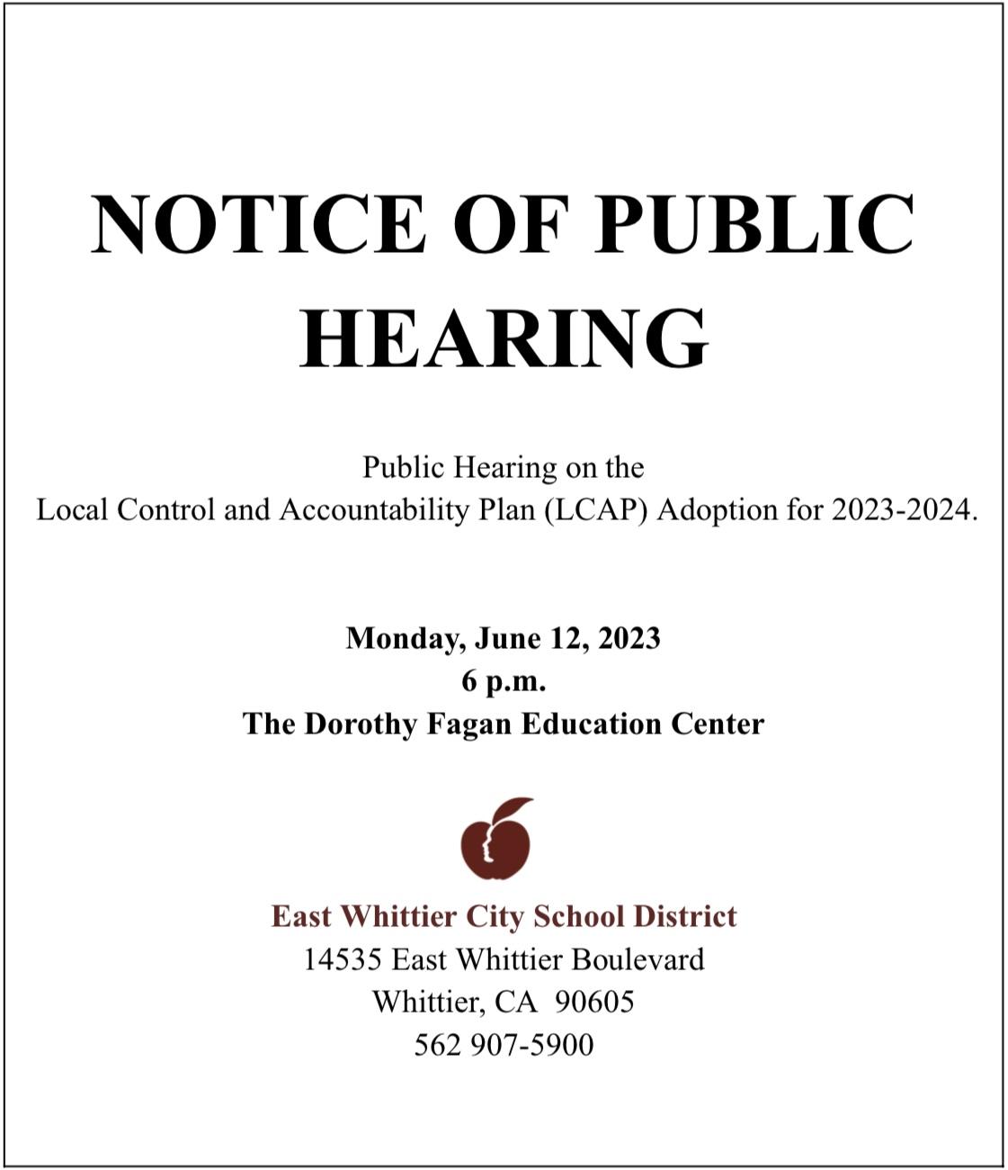 public hearing 